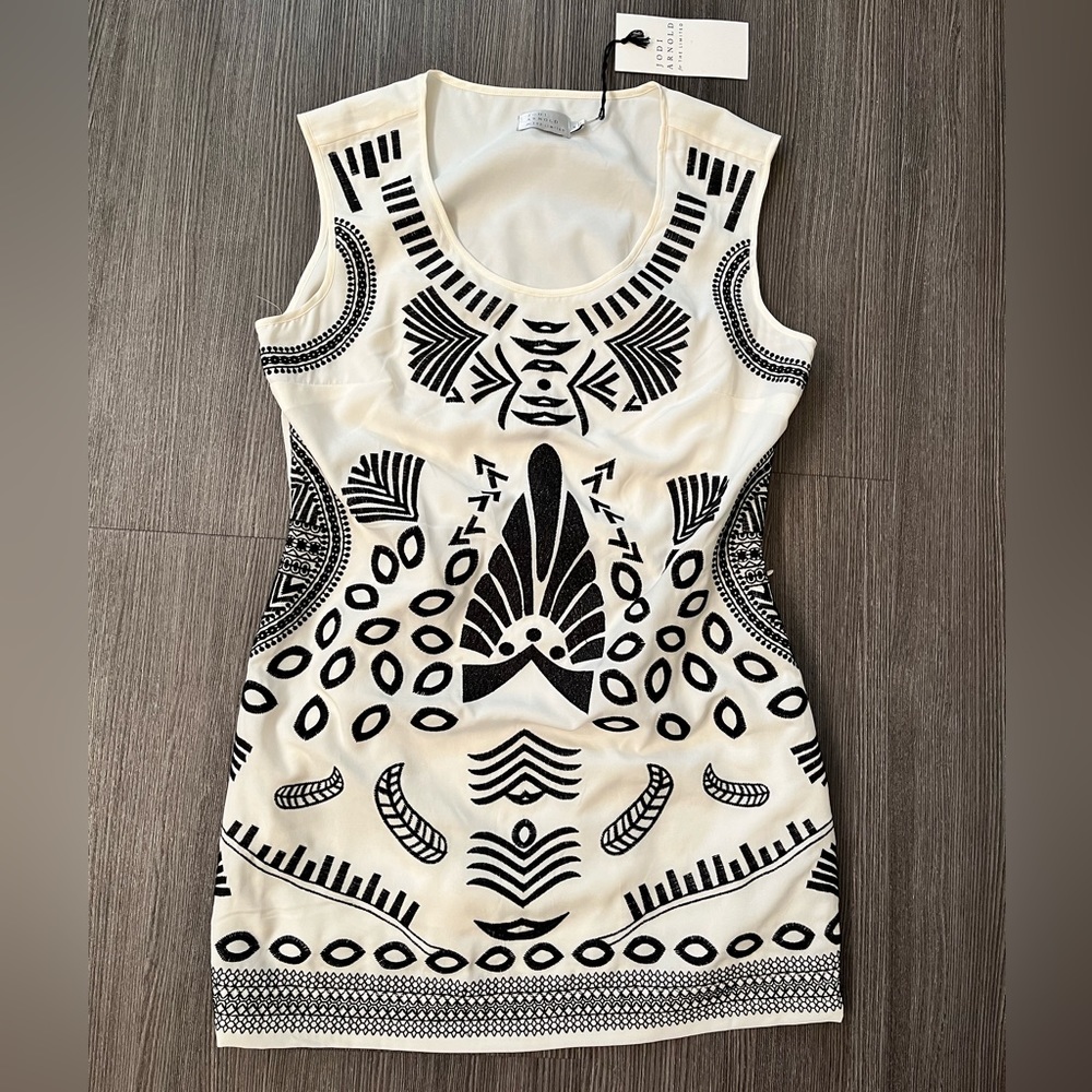 Jodi Arnold for The Limited Embroidered Tribal Dress NWT 8
